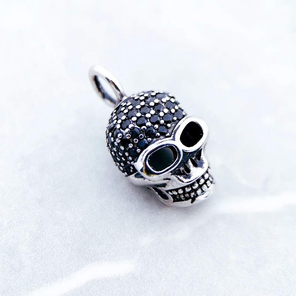 Pendant Skull Skeleton Brand New Fashion Jewelry Europe 925 Sterling Silver Accessories Gift For Women Rebel Men