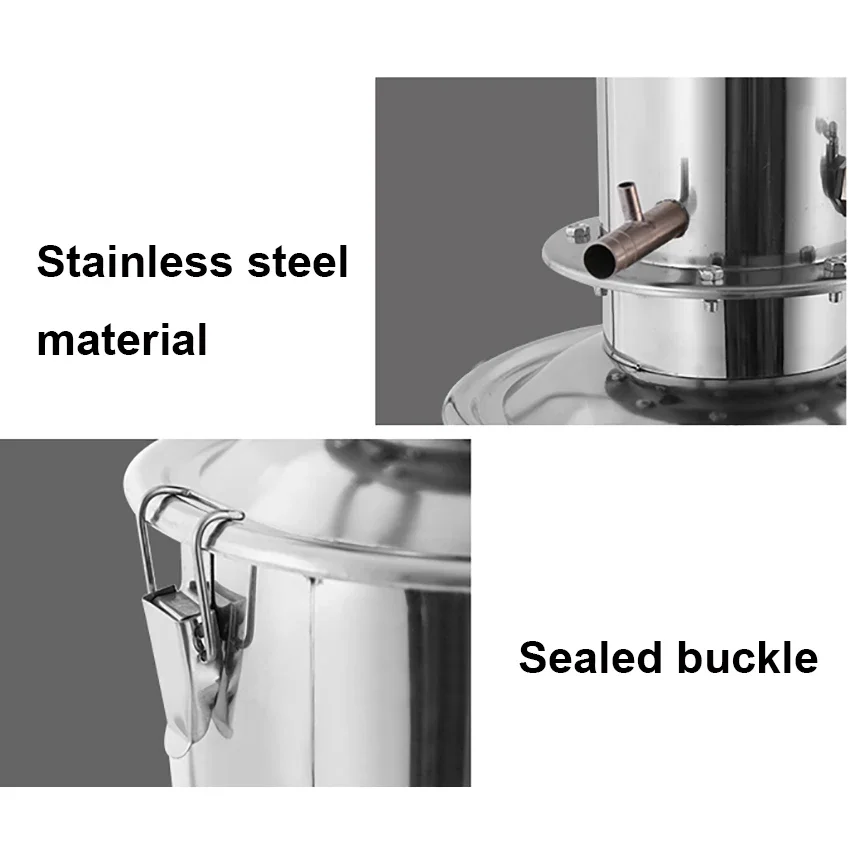 10L Lab Pure Water Distiller Electric Stainless Moonshine Distiller Laboratory Chemistry Distilled Water Machine Brewing Kit