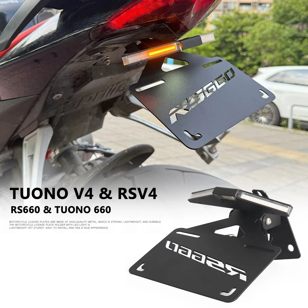 

Fender Eliminator Registration Bracket Motorcycle License Plate Holder For APRILIA RS660 Tuono 660 RSV4 Factory Tuono V4 2025