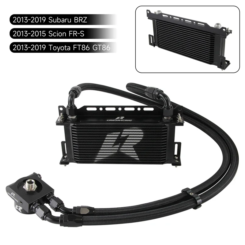 13 Row /16 Row Oil Cooler Kit Thermostatic For Subaru BRZ Scion FR-S Toyota GT86 FT86 FA20 Engine