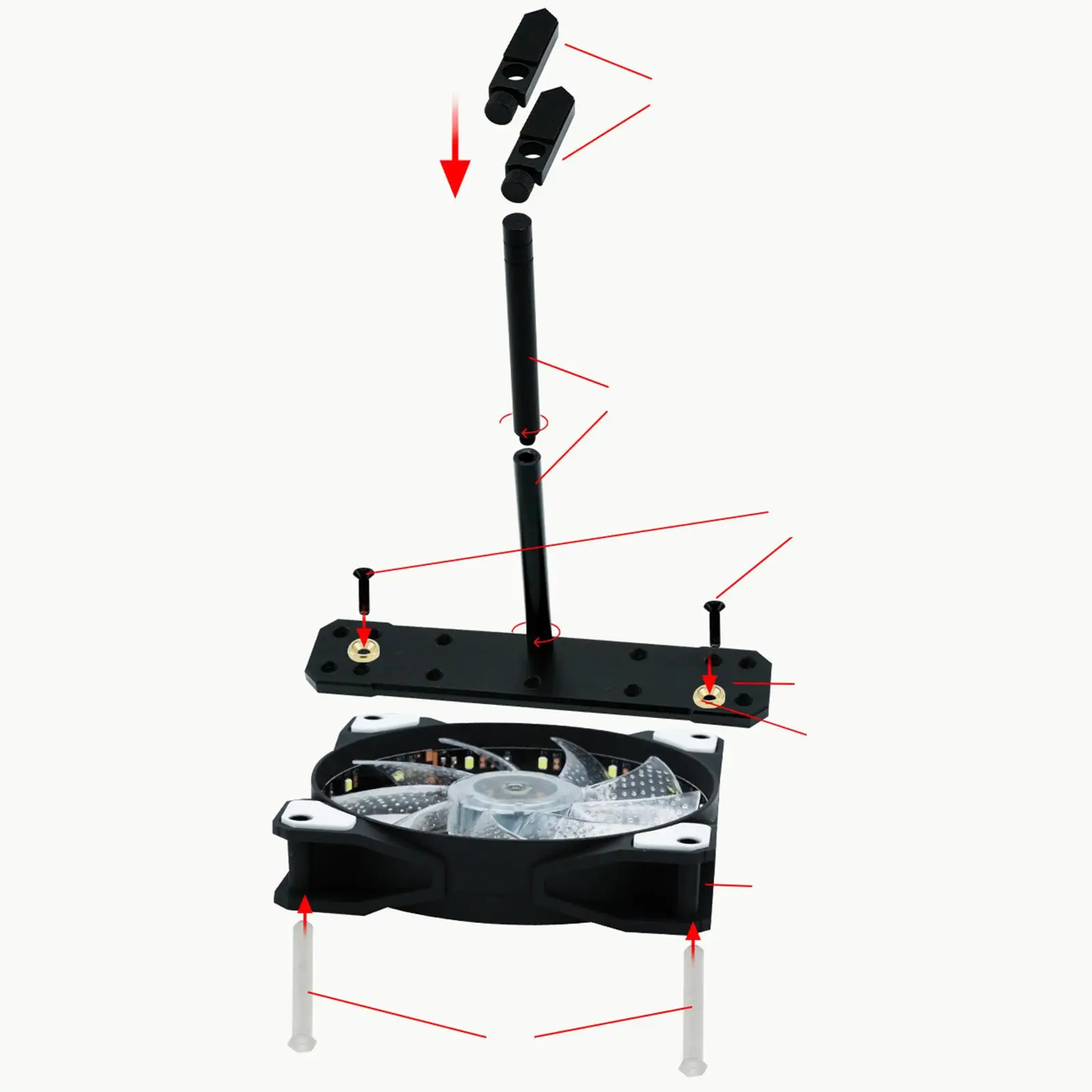 

Универсальная подставка для видеокарты с резиновыми накладками, вертикальное крепление, легкая подставка VGA, держатель для видеокарты для компьютера/ПК