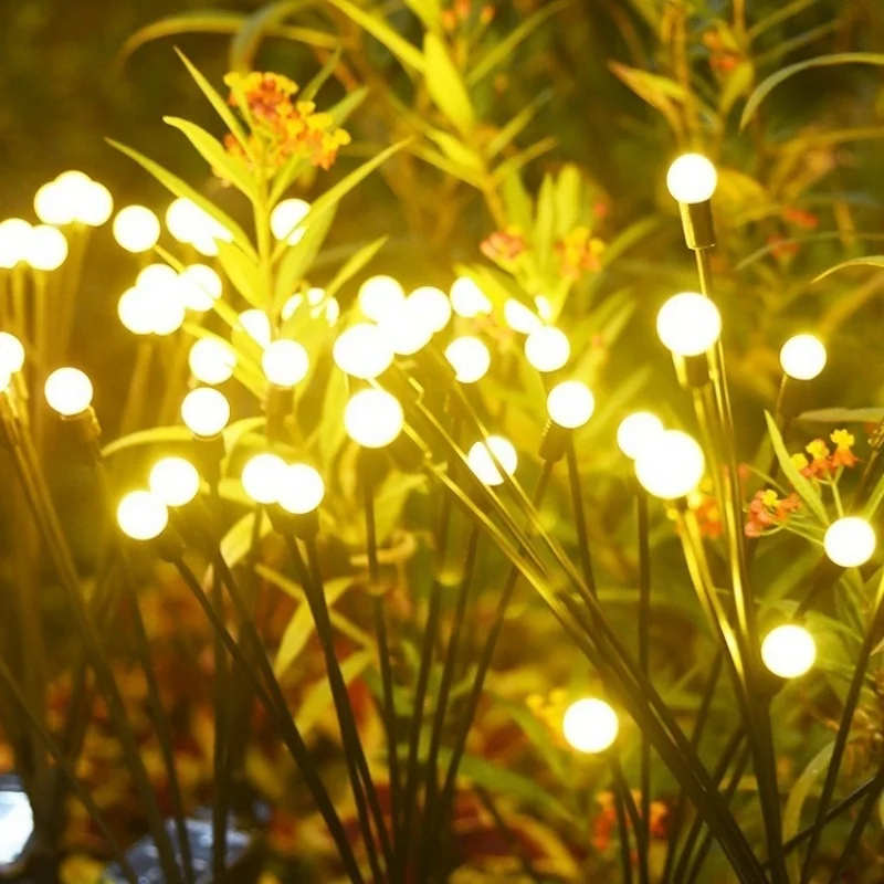 

LED Solar Firefly Light Outdoor Waterproof Solar Garden Lamp Fairy Landscape Light Decor for Patio Fence Yard Pathway