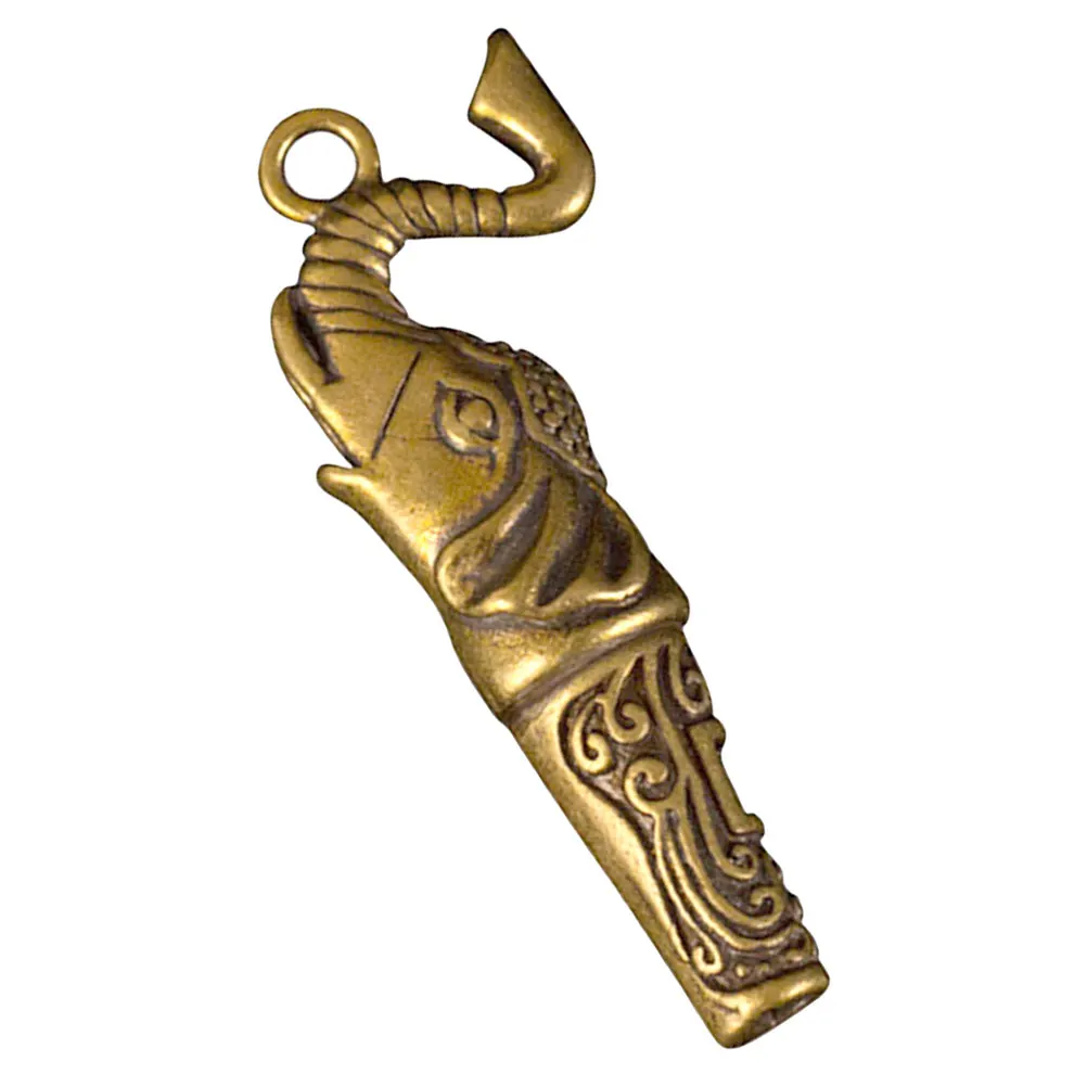 

Elephant Survival Whistle Brass Camping Toddler Hanging Ornament Hand Kids Nose Training Copper Whistles Fitness Boat Key Ring