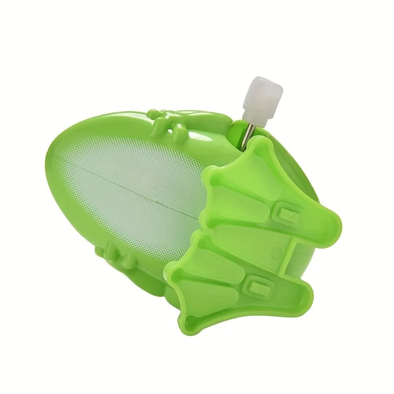 1 Pc Wind Up Frog Plastic Jumping Animal Classic Educational Clockwork Toy