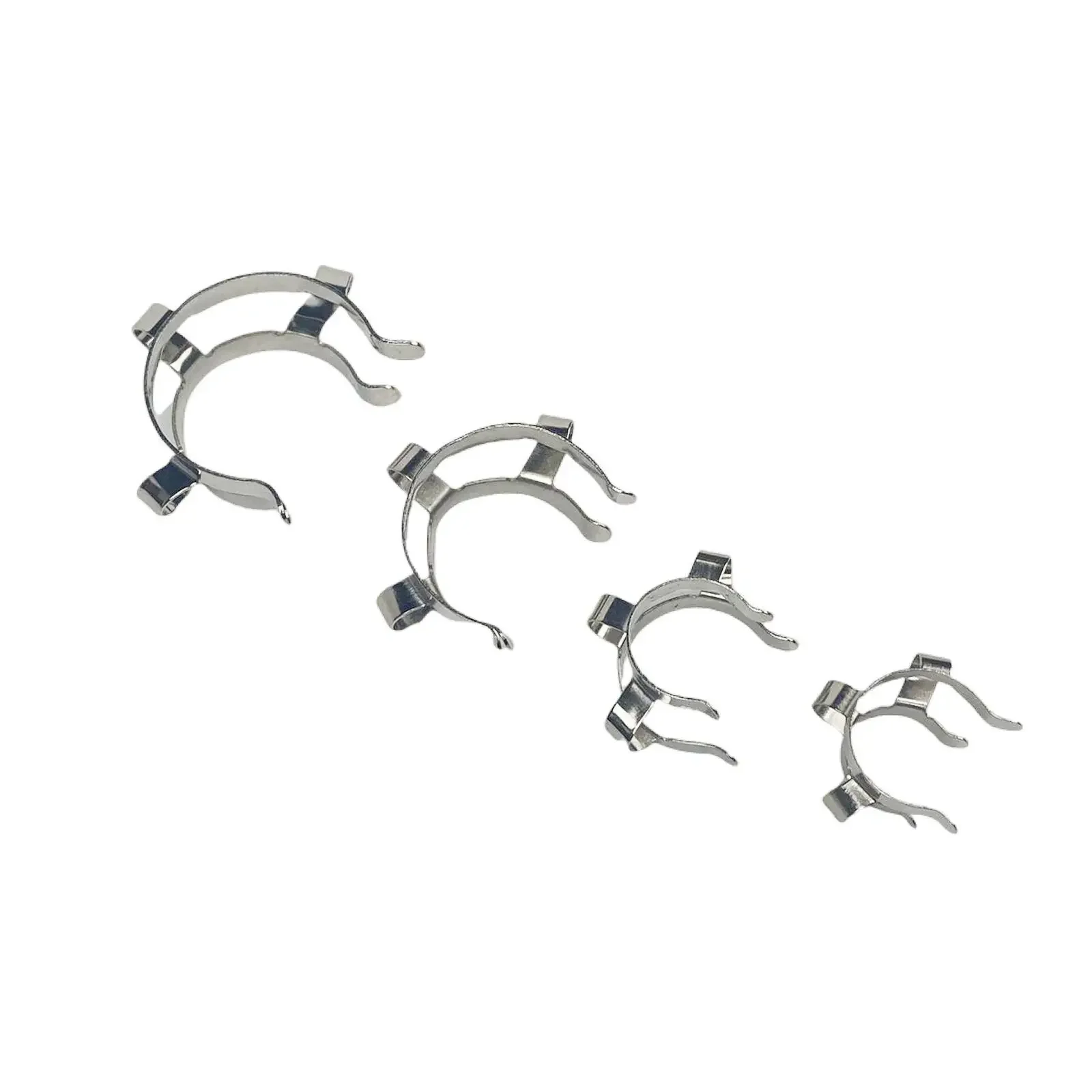 14# 19# 24# 29# 34# 45# Joints 304 Stainless Steel Cone-shape Clamp Clip For Glass Adapter Lab Hold