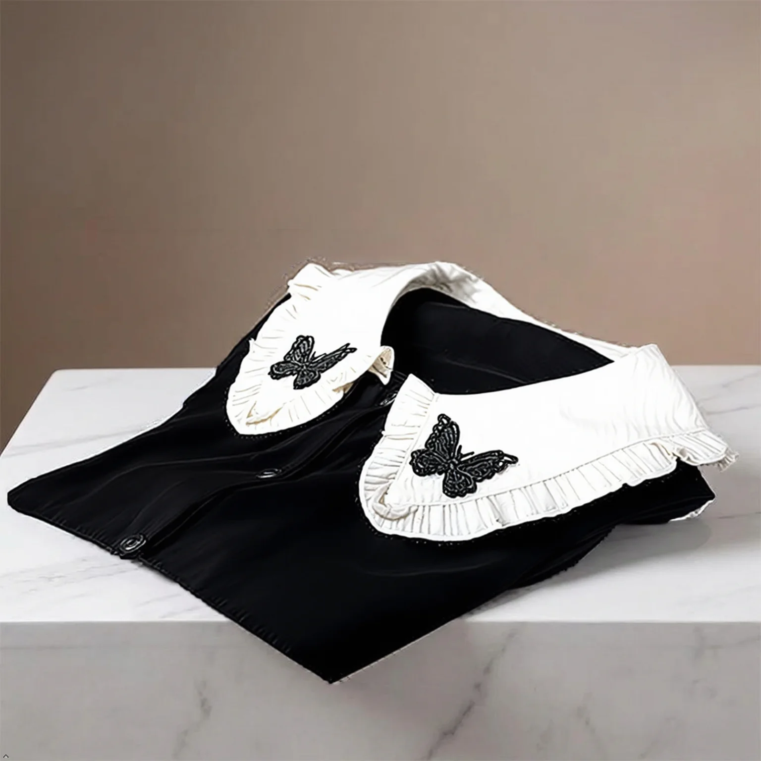 

Women's 2 Piece Pajama Set, Spring Soft Lightweight Breathable Loungewear, Sexy Princess Collar Bow Design