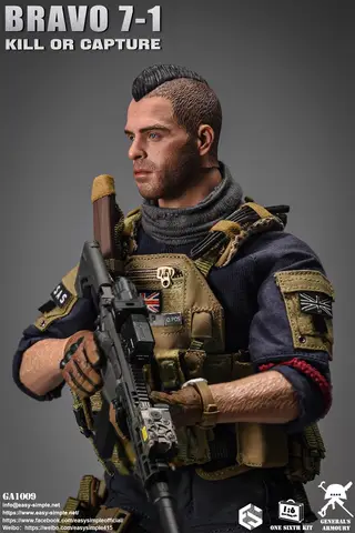 1/6 ES GA1009 Den brittiska soldatdockan Duty Man The Call komplett set rörlig actionfigur SAS för fans samlare ENKELT & ENKELT 10 best sales actionfigur call of duty - №5