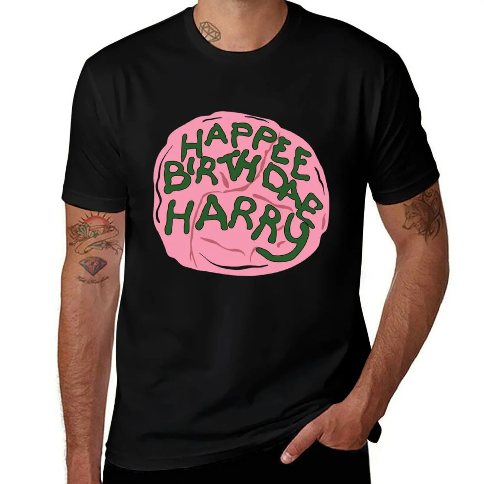 

Happee Birthdae Harry T-Shirt t shirts for man slim fit man t shirt summer funny t shirts man T-shirt