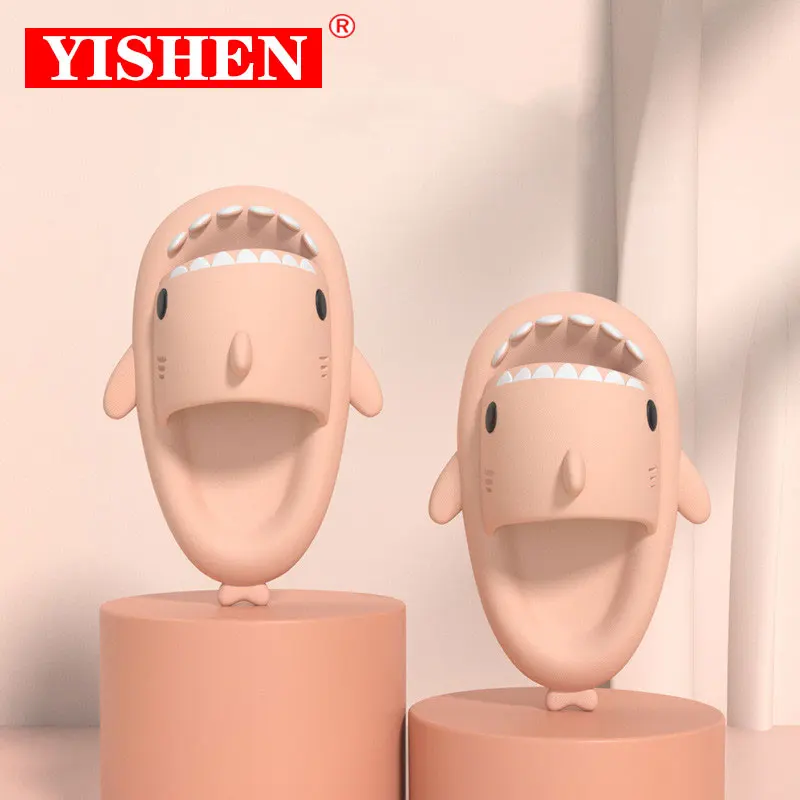 

YISHEN Shark Slippers Women Summer Sandals Upgrade Flip Flops Home Anti-skid Lady Fashion Shoes Outdoor Indoor Funny Slippers