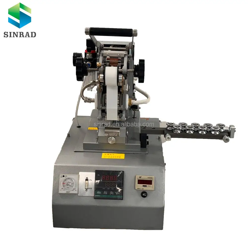 Wire Cable Hot Stamp Marking Machine Desktop PVC Tube Printer for Heat Shrink Sleeves Industrial Harness Production