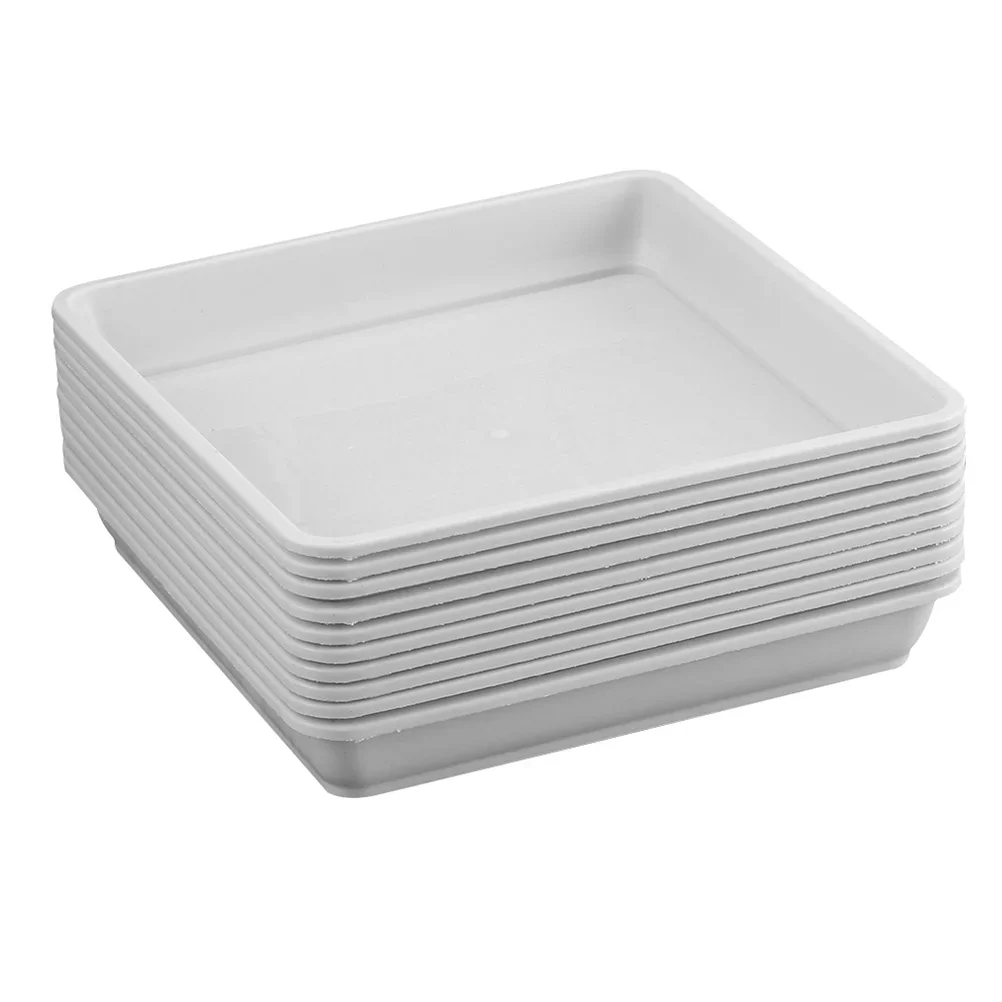 

20 Pcs Plastic Torus Square Drip Tray Garden Plants Pot Saucer Bonsai Pots Plate