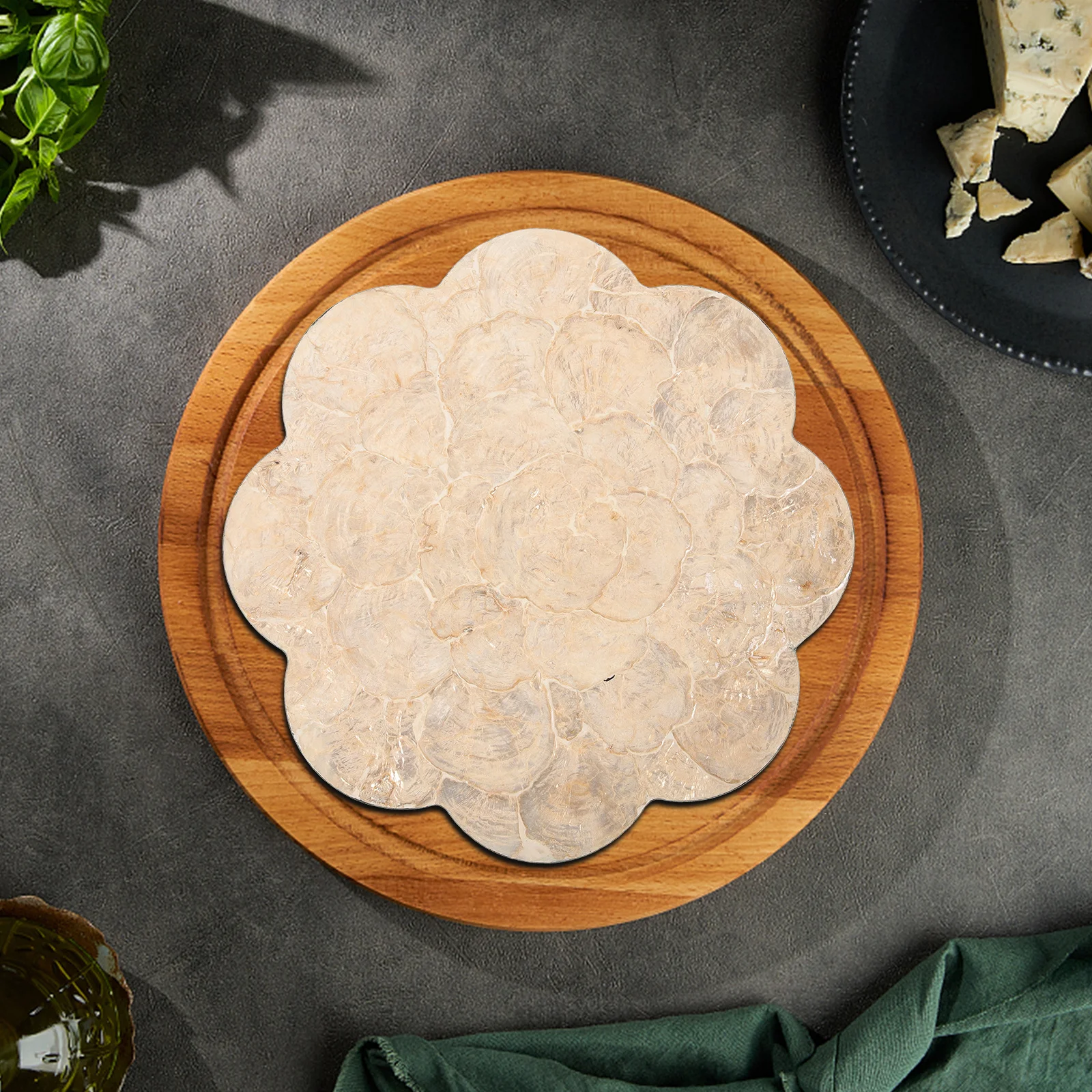 

Shell Coaster Resistant Cup Mat for Home Coffee Shop Use Non-Slip Drink Protector Ocean Themed Decorative