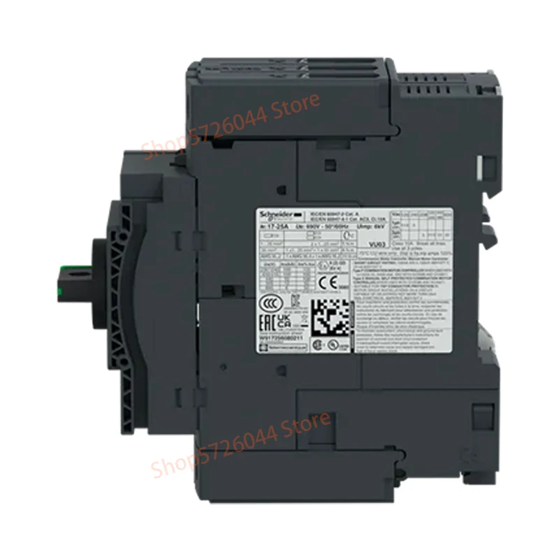 GV3P25 TeSys Deca GV3 P motor thermomagnetic circuit breaker knob (control), thermal blurt range: 17-25 A EverLink BTR terminal
