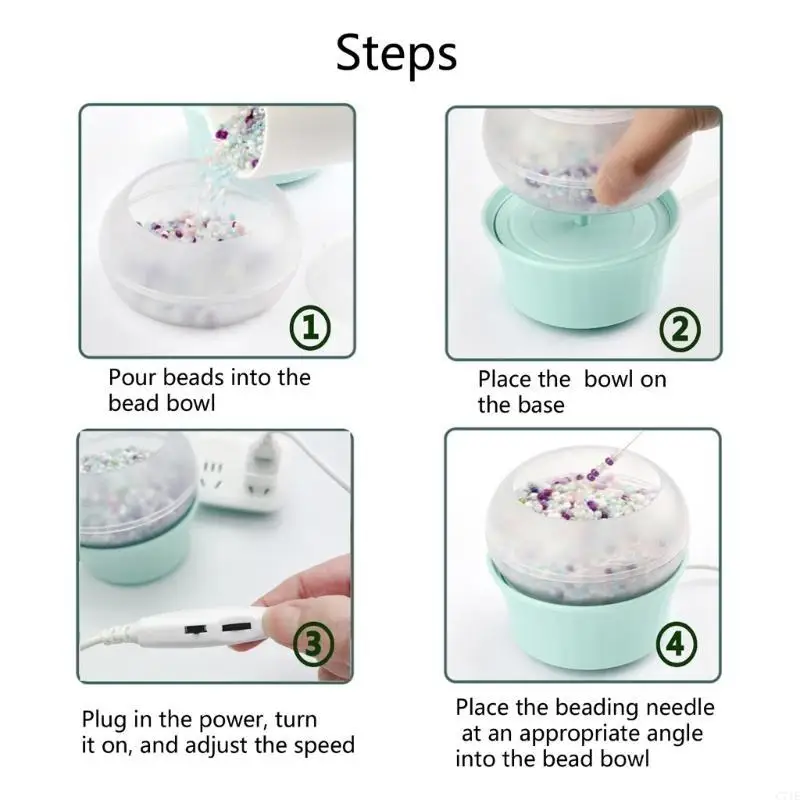 

Convenient USB Bead Stringer Versatile USB Bead Threading Machine Automatic Bead Stringer for Fashion Jewelry Making