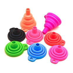 Funnels for Filling Bottles Kitchen Funnel Small Food Grade Silicone Collapsible Funnel for Filling Water Bottle Liquid Powder