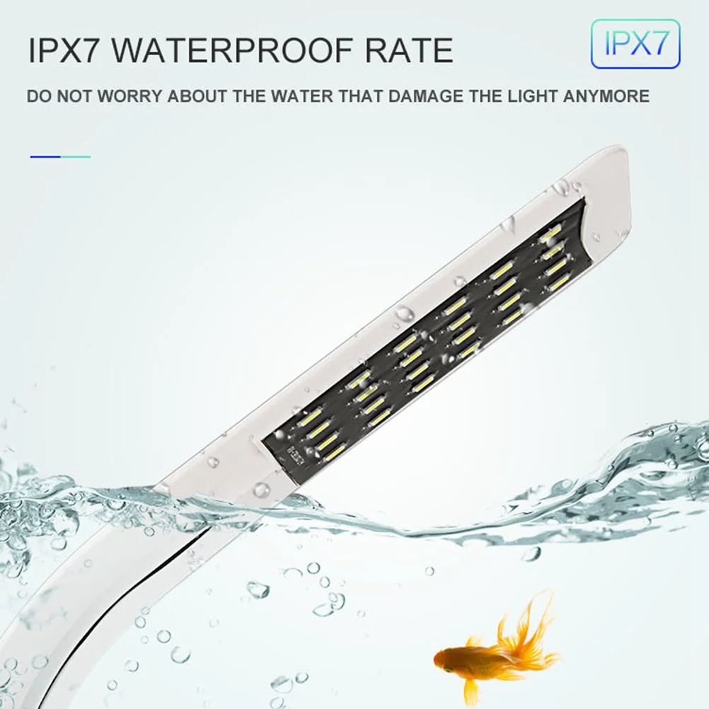 

Led Aquarium Light 12V 5000K High Brightness Low Power Consumption For Fish Tank Plants Growth Ultra-Thin Design Pet Lighting