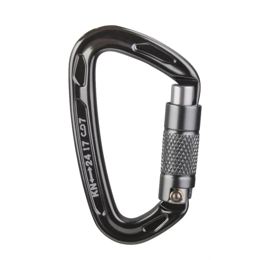 High Strength Carabiner Buckle Spring Snap Key Chain Auto-Locking Rappel