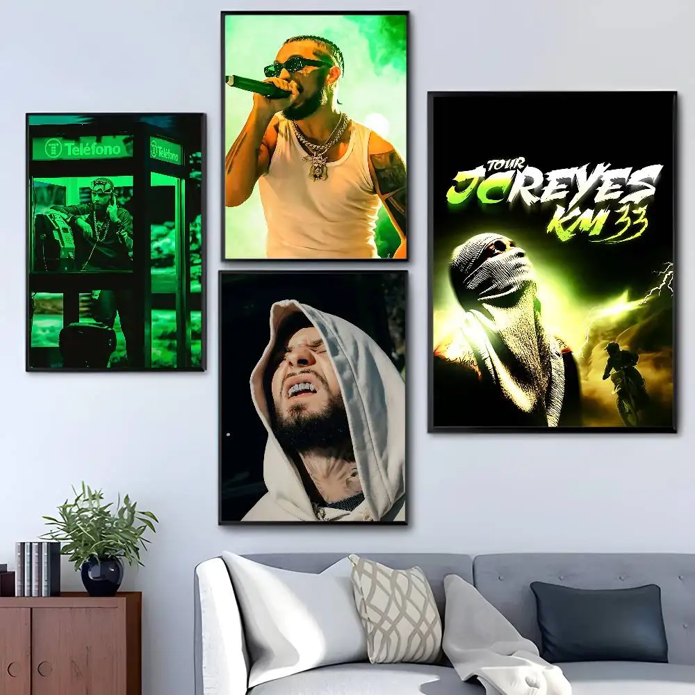 المغني J-jc Reyes ذاتية اللصق ملصق فني ديكور اللوحة جدار الفن ورق الكرافت الأبيض ديكور المنزل