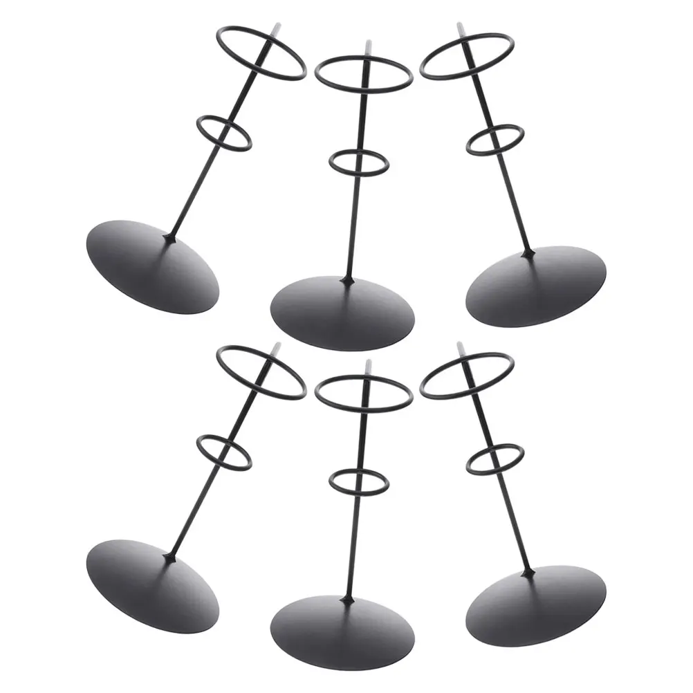 

6 Pcs Ice Cream Stand Metal Cone Holders Display Rack Wrought Iron Egg Cone Support Single Holder Cake Stand Decor