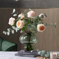 1pcs Real Touch Roses Flower Artificial Latex  Royal Peonies Flowers White Fake Flower Peony for Wedding Home Decoration