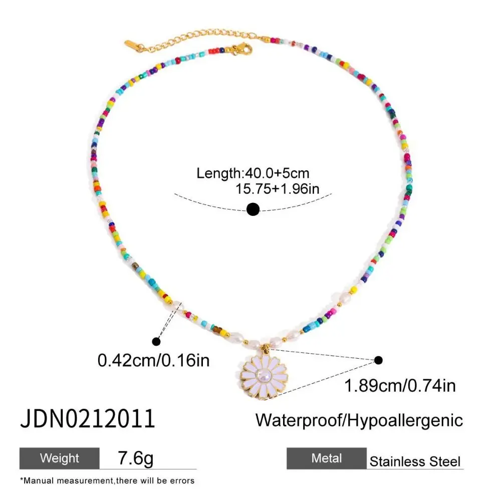 Collar con colgante de estrella de mar de acero inoxidable a la moda, estilo de vacaciones en el océano dorado, collar de gota de Metal, cadena de suéter de sol con cuentas para playa