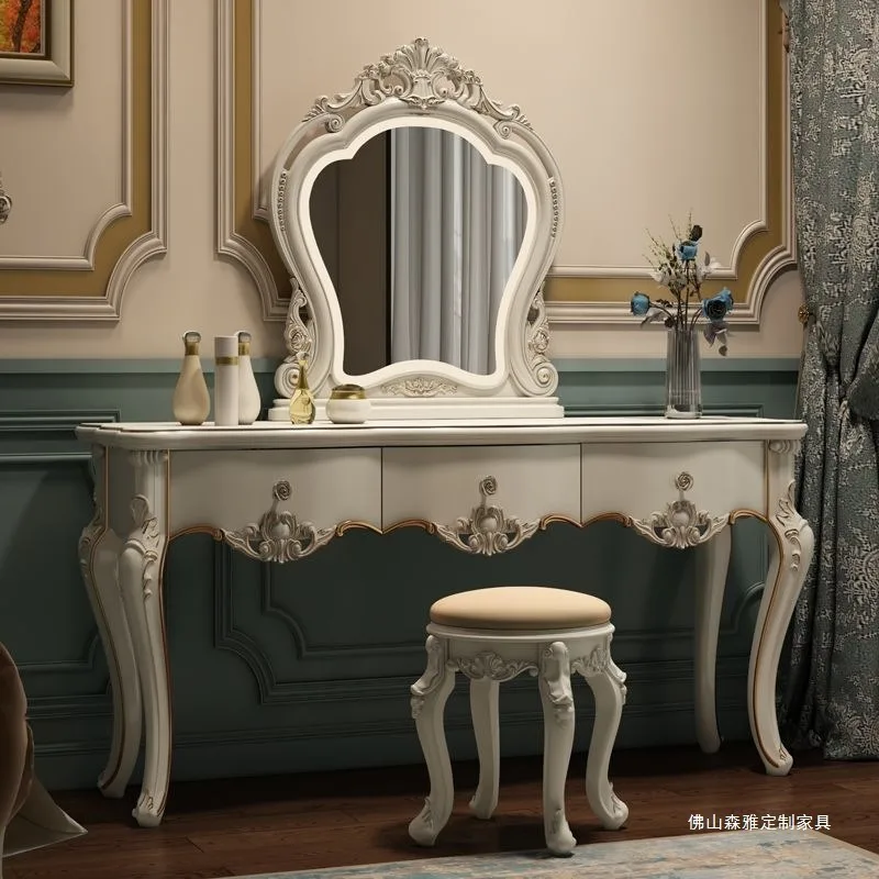 New European dresser bedroom makeup table Internet celebrity multifunctional princess dressing