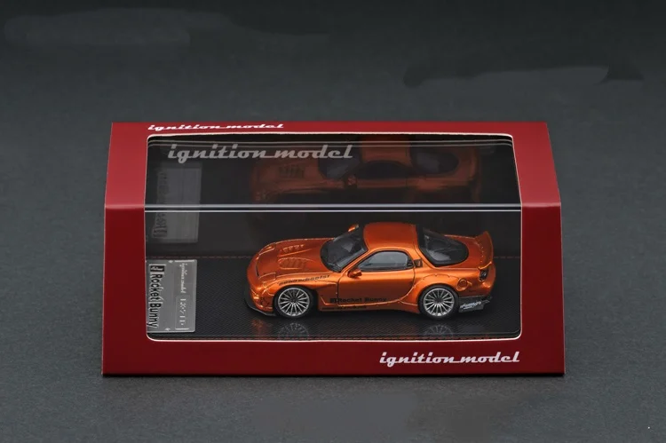الإشعال 1:64RX-7 واسعة الجسم RX7 FD سبيكة نموذج سيارة مجموعة هدية