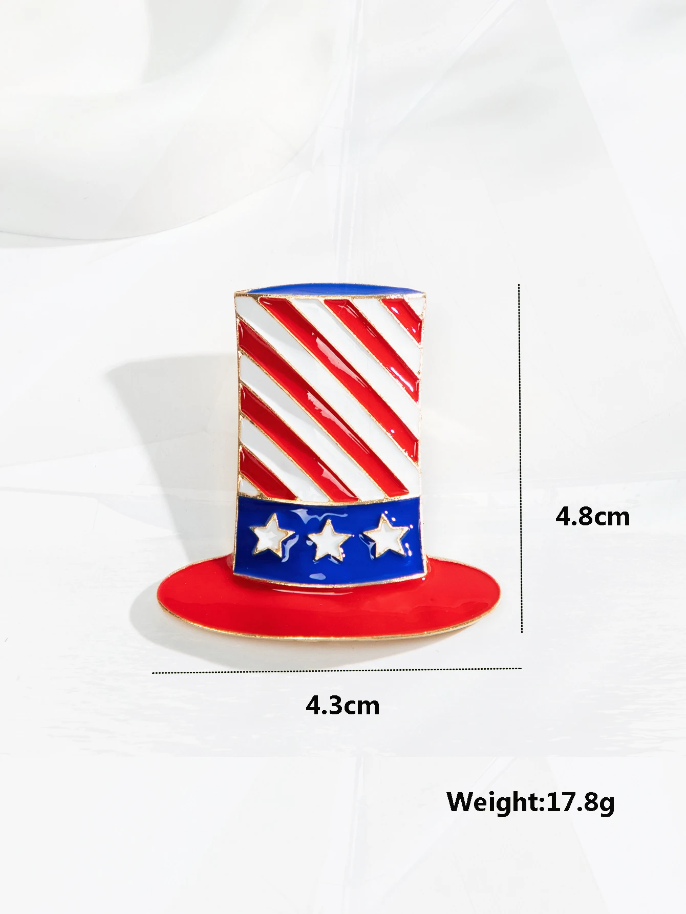 alloy drop oil heart five pointed butterfly American flag Pins collar accessory American Independence Day Pin