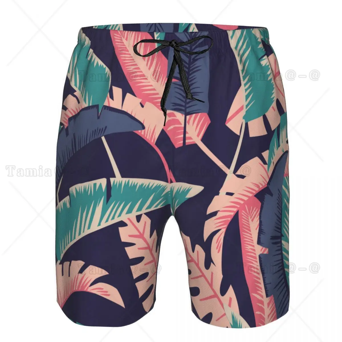 

Mens Swimming Shorts Swimwear Cartoon Banana Leaves Men Trunks Swimsuit Beach Wear Boardshorts