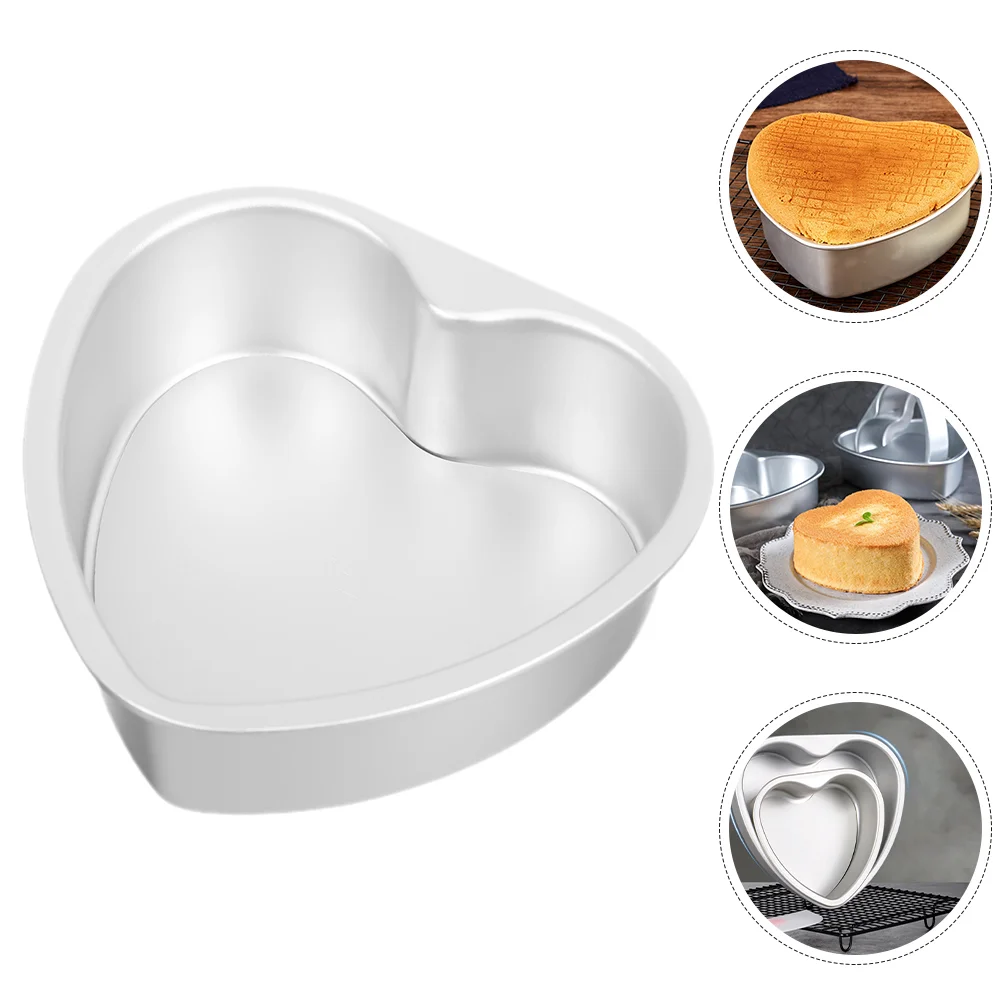 Heart Shaped Live Bottom Cake Mold Baking Tool Pans Molds for Shapes Mold/cake Small Aluminum Alloy