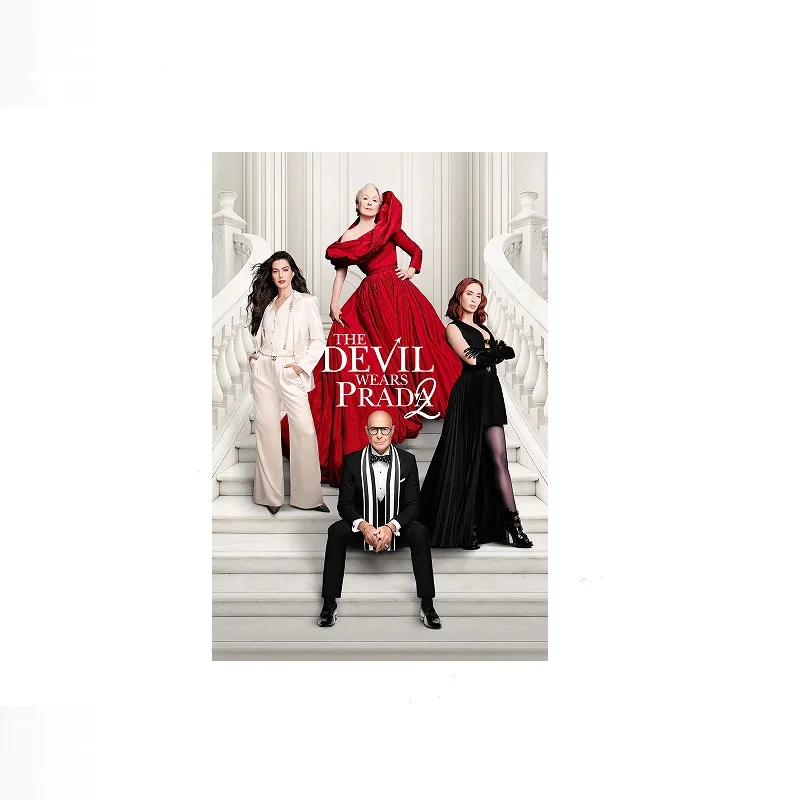 The Devil Wears Prada 2 2026 Movie, Art Canvas Painting Pictures and Print for Bedroom Club, Home Wall Art Decor