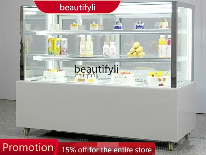 

A61 Cake Show Case Commercial Small Dessert Cabinet Western Bread Refrigerated Right Angle Cooked Fruit Fresh Cabinet