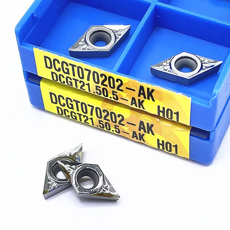 Режущий инструмент для резки алюминия DCGT070202 DCGT070204 DCGT070208 DCGT11T302 DCGT11T304 DCGT11T308 AK H01