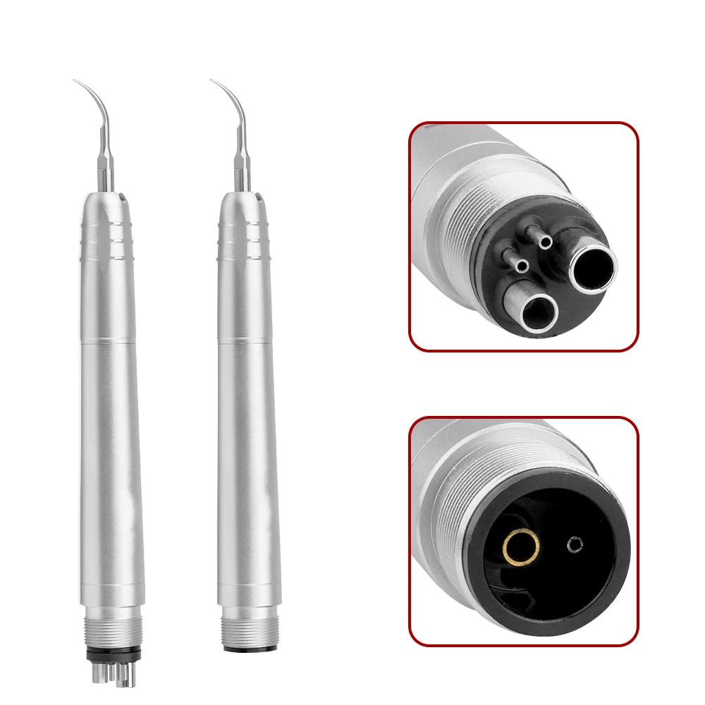 AKOS Dental Handpiece Ultrasonic Air Scaler with 3 Tips Teeth Cleaning 2/4 Holes Whiten Teeth Cleaner