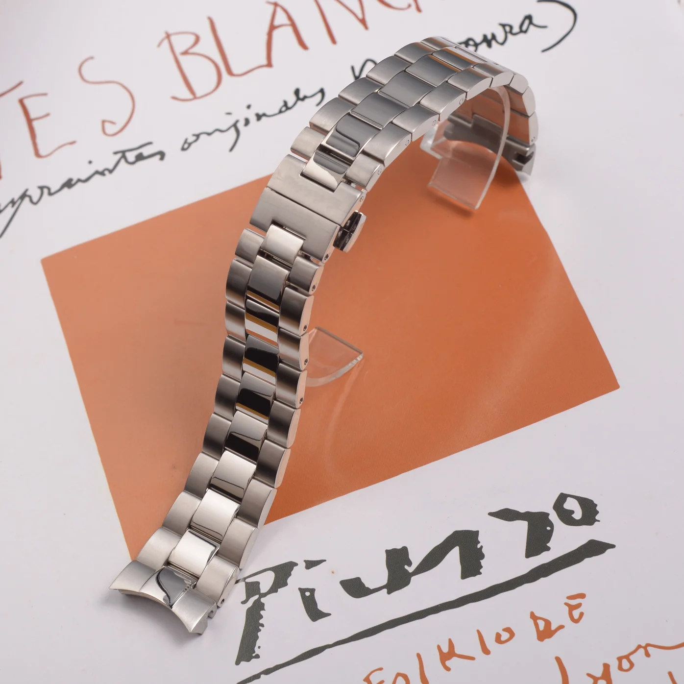 Silver Stainless Steel Watchband 21mm Strap for Tissot Watches 1853 Model T127.410 T127.407 T127410A T127407A Men's Bracelet