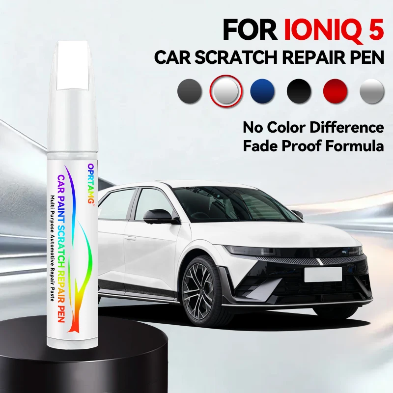 Bolígrafo de reparación de pintura para coche, accesorios de reparación de arañazos para Hyundai IONIQ 5, negro fantasma, gris cibernético, blanco relámpago, azul plateado
