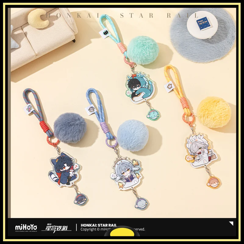 

Honkai Star Rail Jing Yuan Danheng DrRatio Jiao Qiu Q-version Acrylic Pendant Peripheral Products Male Dormitory Series Original