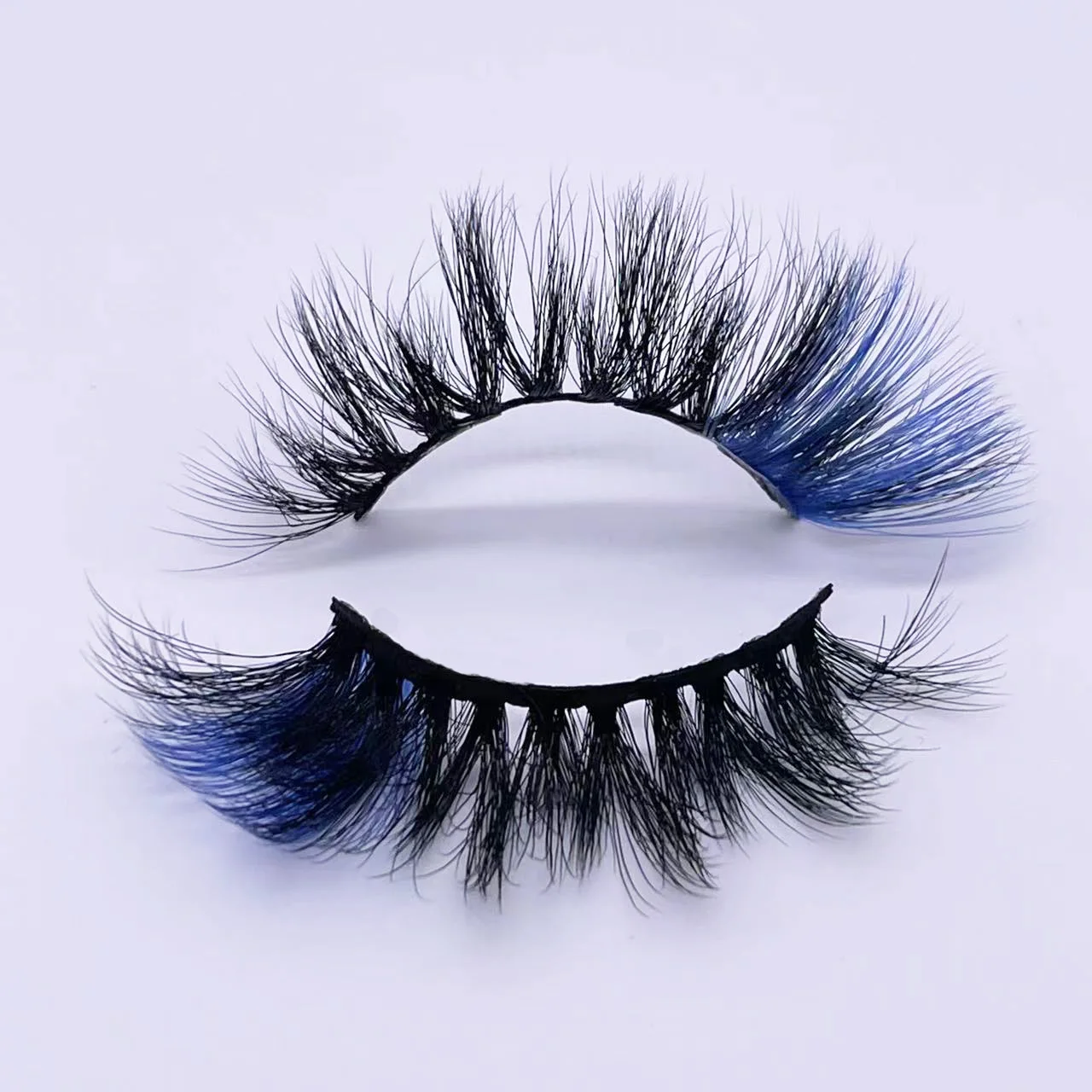 20mm Farbe Falsche Wimpern Flauschige Wimpern Farbige ecke Chaotisch Lange Make-Up Großhandel 3D Nerz Lash Bunte Mixed Faux Cils anbieter