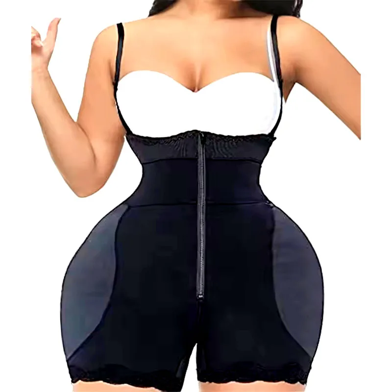 AfruliA Fake Buttock Hip Enhancer Removable Pads Bodysuits Body Shaper Padded Short Fajas Colombian Girdle Sexy Underwear Corset