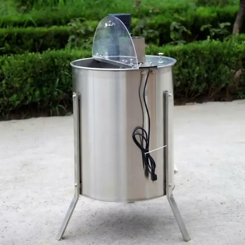 Efficient 6 Frame Electric Honey Extractor | Vertical Motor Centrifuge | Professional 304 Stainless Steel Beekeeping Tool
