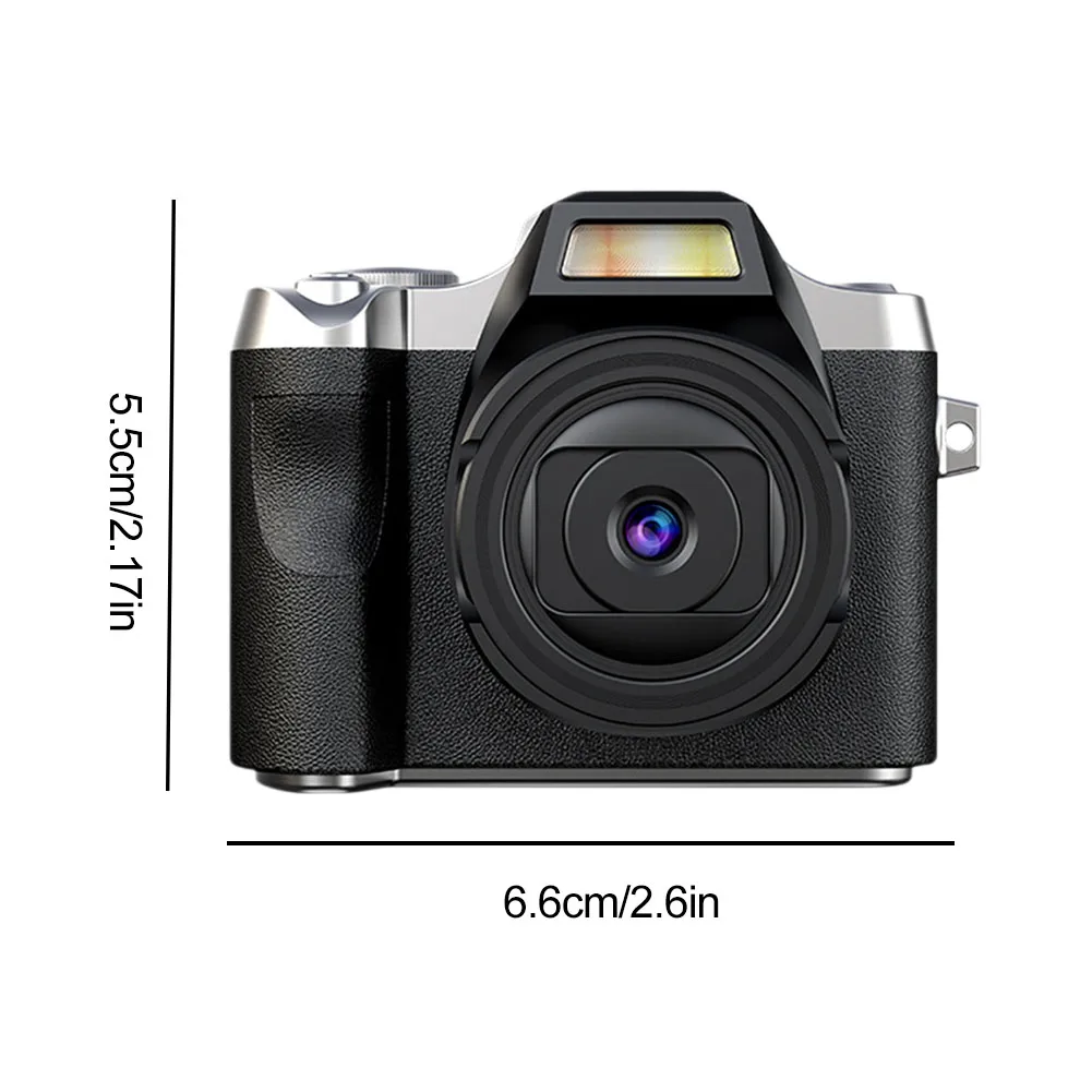 مسجل فيديو عالي الدقة 64 ميجابكسل من النوع C كاميرا فيديو محمولة قابلة لإعادة الشحن بقدرة 400 مللي أمبير في الساعة كاميرا رقمية كلاسيكية للمراهقين والكبار المبتدئين
