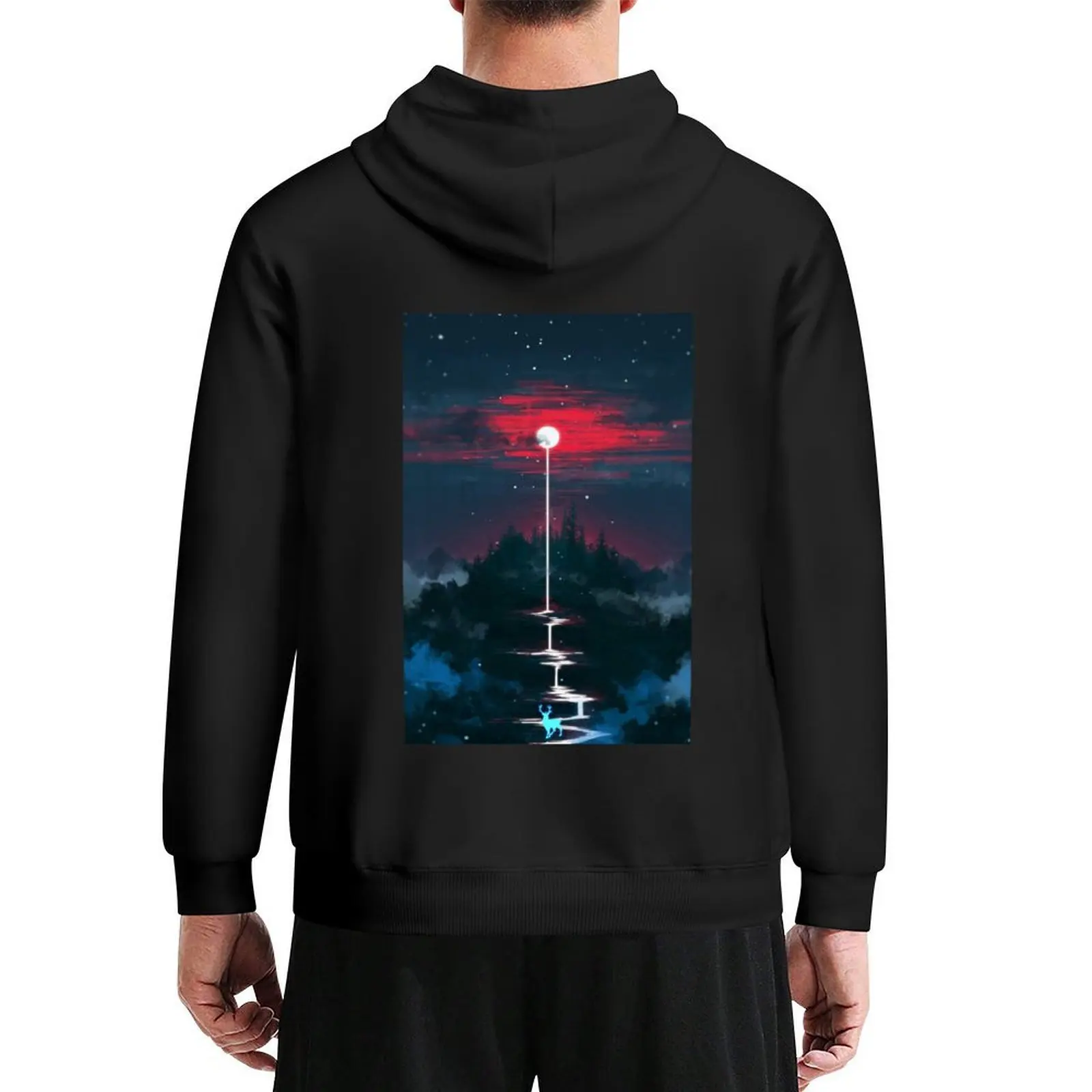 

Lunar Dripping Hoodie autumn korean clothes mens clothing anime clothes men's hoodie sweatshirt