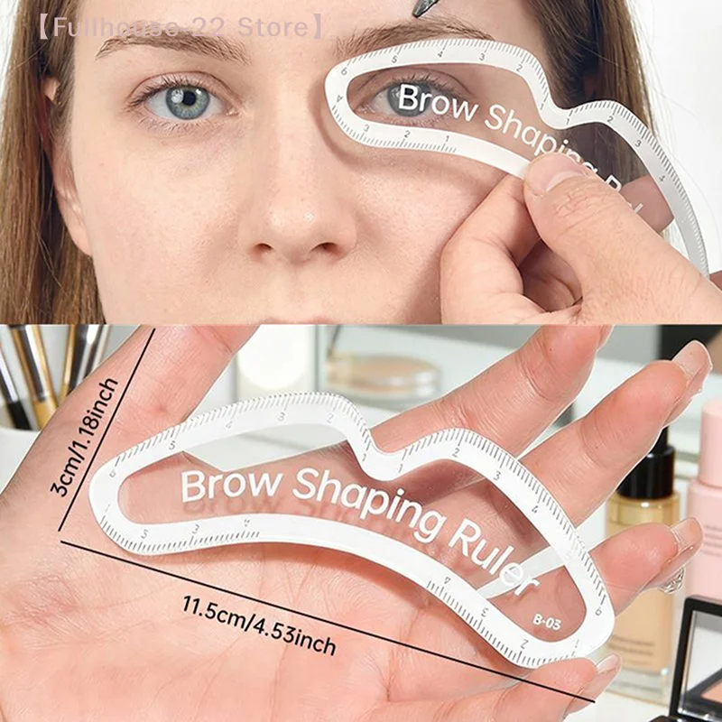 【MAX-22】1PCS Brow Mapping Ruler Eyebrow Shaping Ruler 1 Minute Fast Drawing Design Brow Easy Tool