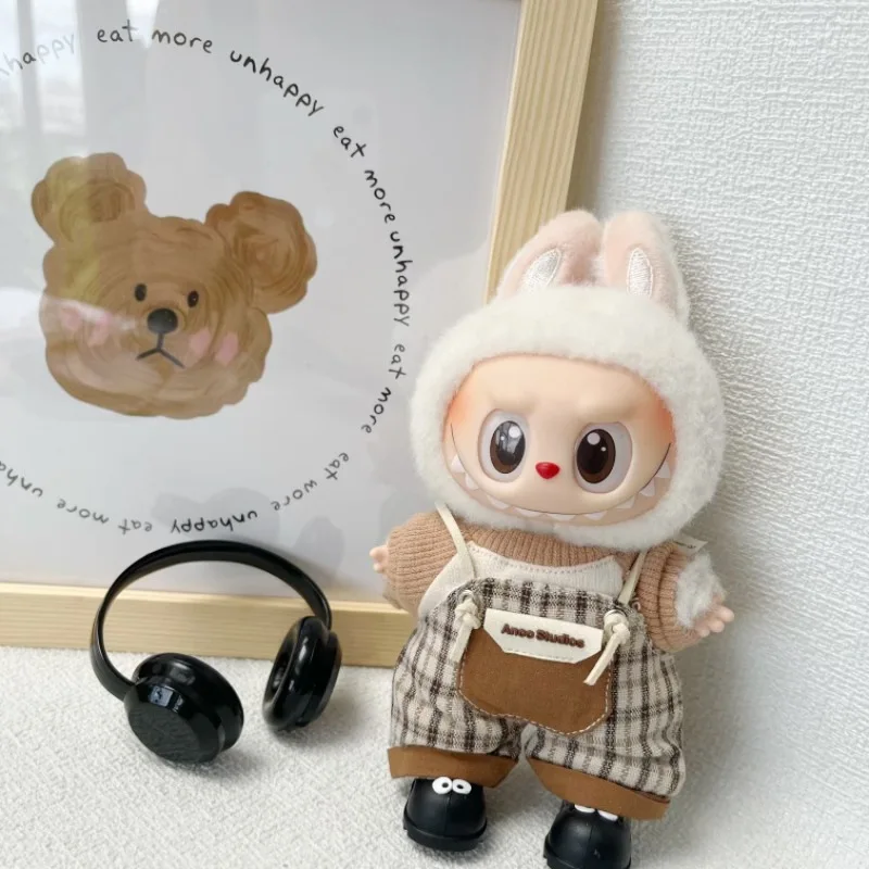 Mini Doll Clothes Outfit Accessories For 15-17cm Labubu Idol V1 V3 Stylish Outfit Clothes Sports Leisure Suit Clothing Gift Ropa