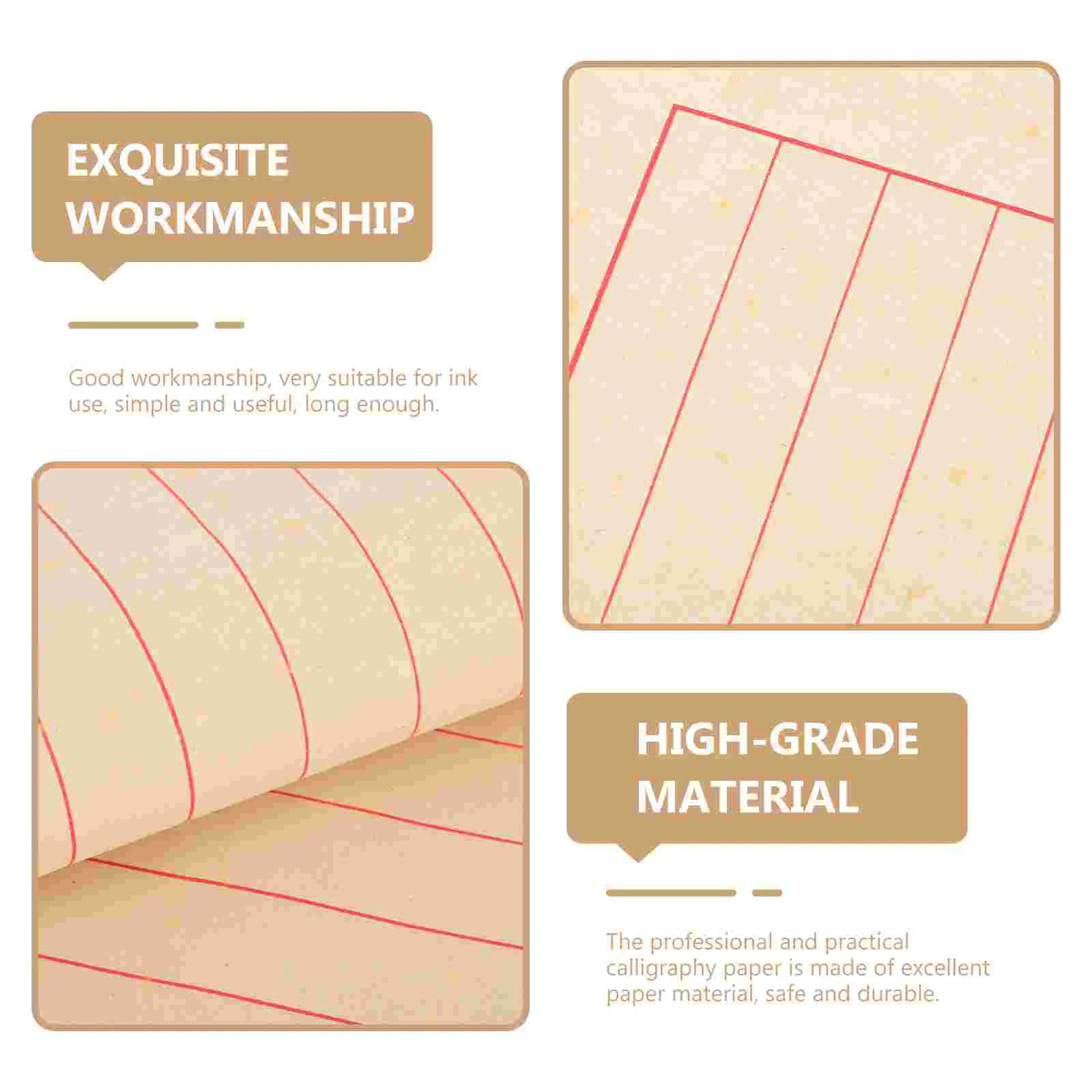 50 Sheets Rice Paper Calligraphy for Beginners Chinese Writing Practice Stationery Handwriting