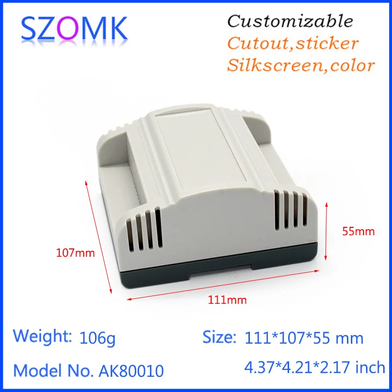 wall mount plastic enclosure control box (4Pcs) 108*112*56mm customizable electronics enclosures for pcb outlet enclosure