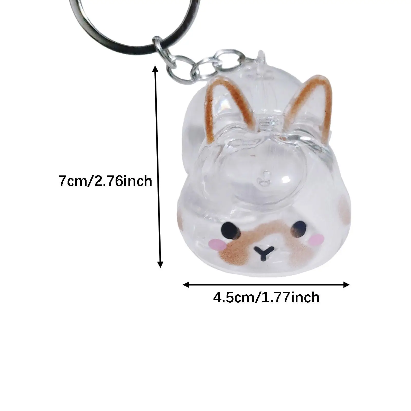 Compact Rabbit Keychain, Creative Gift for Rabbit Lovers