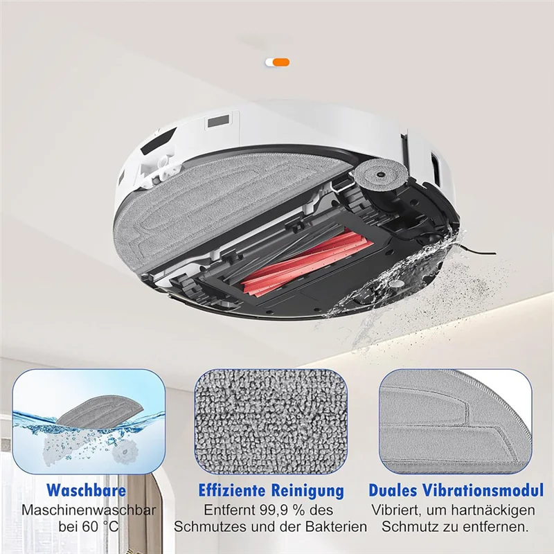 

A39T-Accessories For Roborock S8 Maxv Ultra Robot Vacuum Spare Parts Main Side Brushes Mop Cloths HEPA Filters Dust Bags
