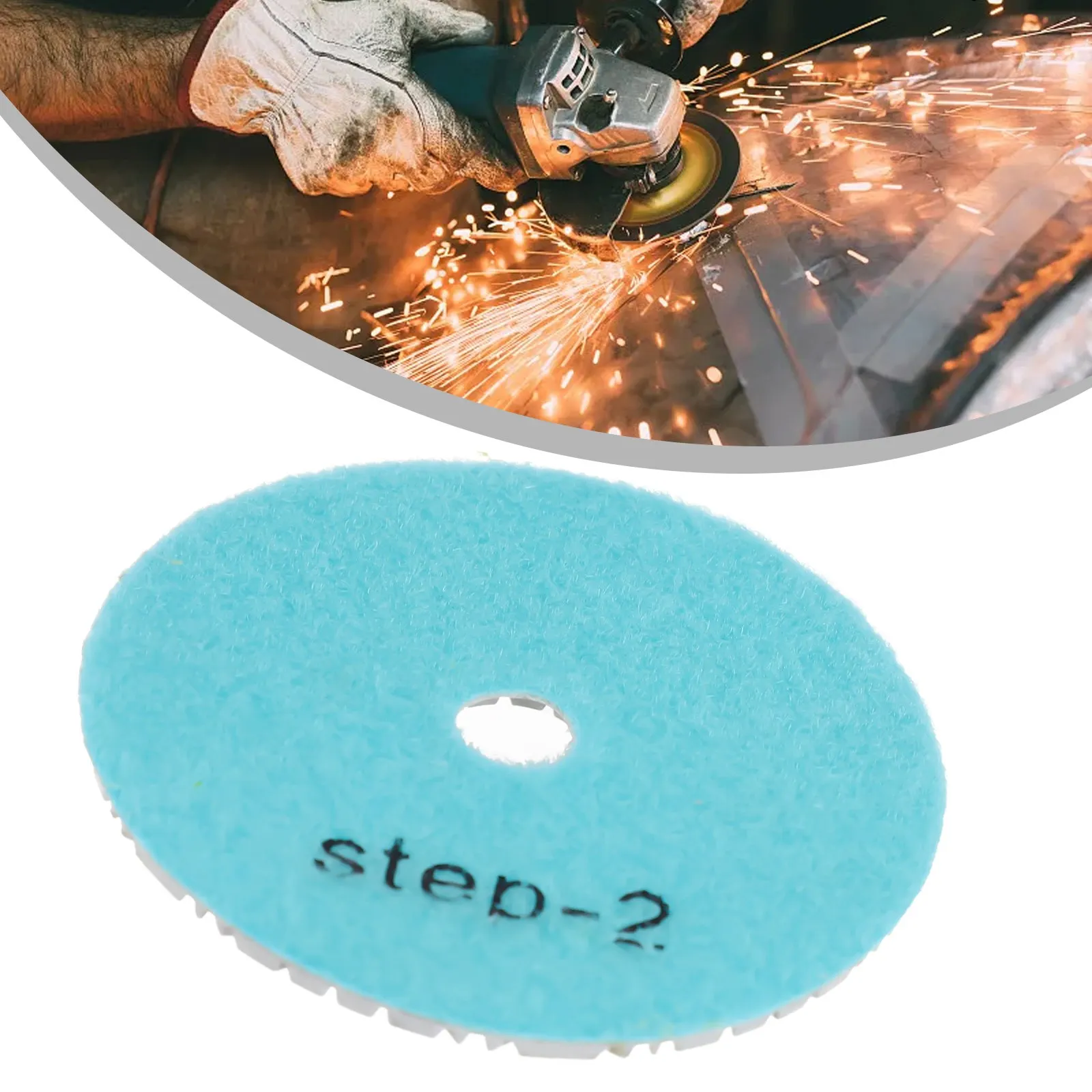 Powert Tools 4 Inch Inch Tools 1#/2#/3# Abrasives Tools Cement Floor Diamond Polishing Pad Set Terrazzo Practical