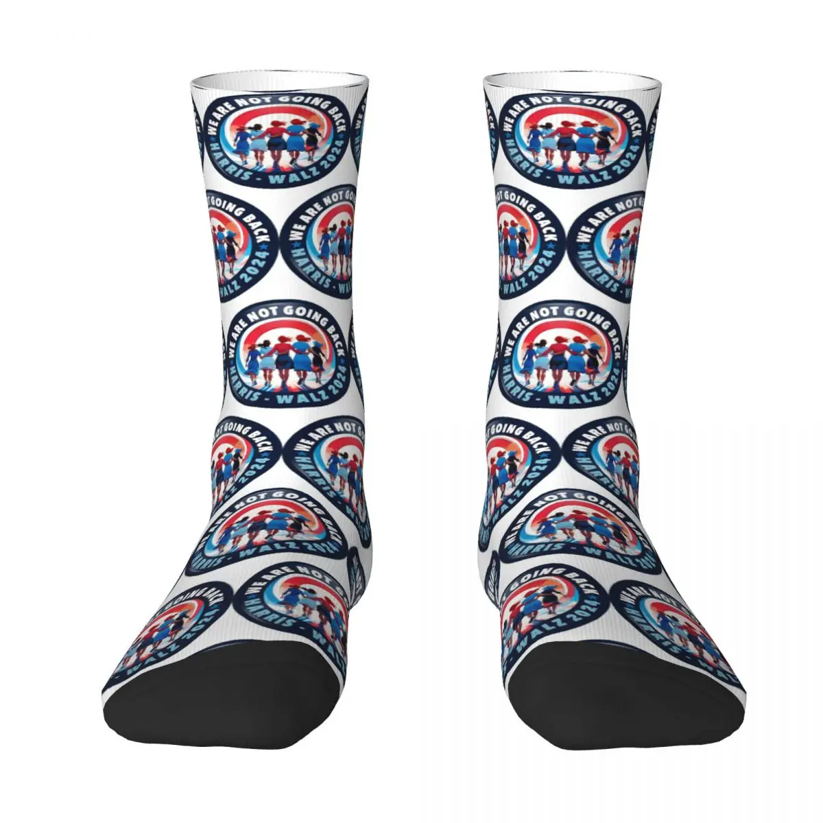 We Are Not Going Back Like Ever Kamala Harris 2024 President Socks Harajuku Stockings All Season Long Socks for Unisex Present